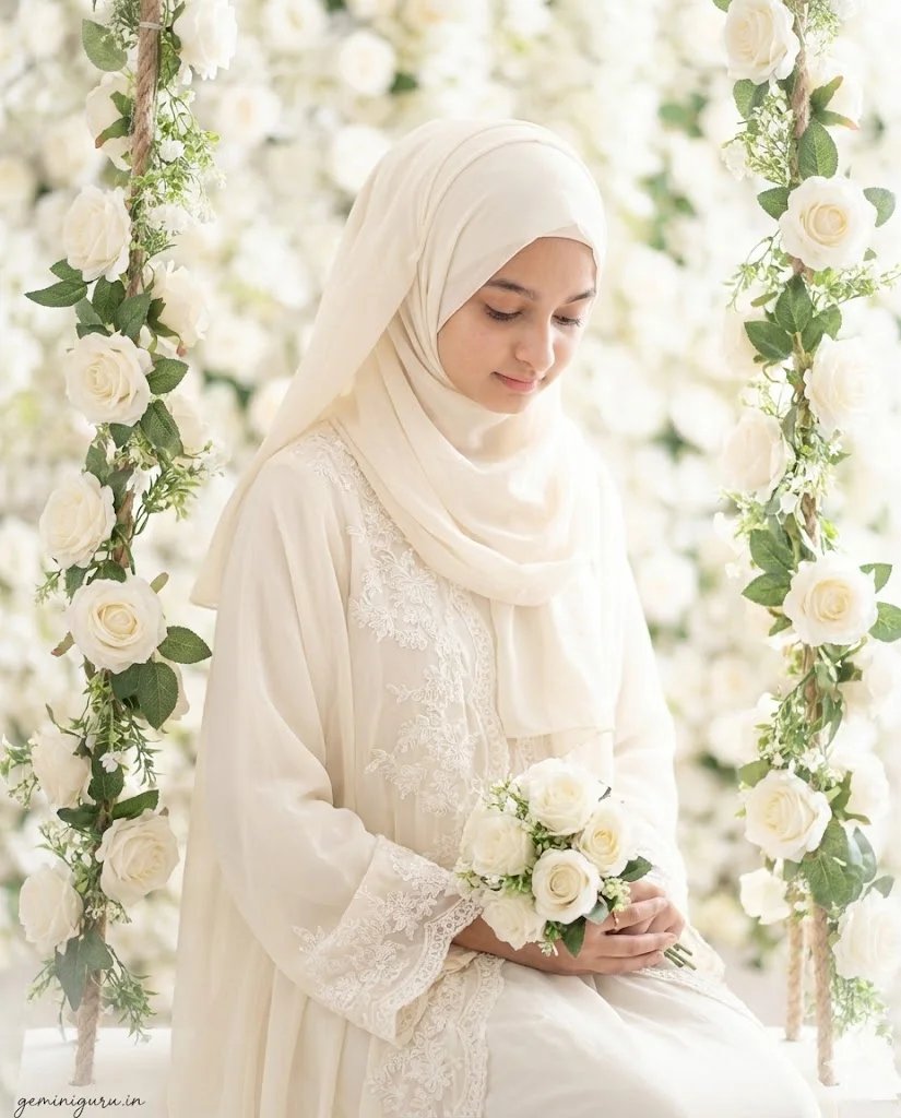 2. The Soft Nikkah (Pastel Dream) AI prompt example