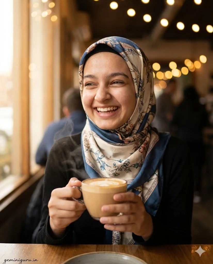 7. The Cafe Date (POV) AI prompt example