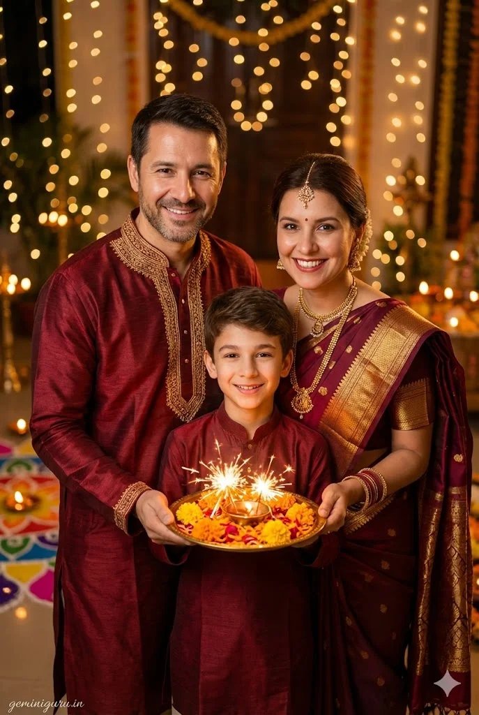 4. The Traditional Festival (Diwali/Wedding) AI prompt example