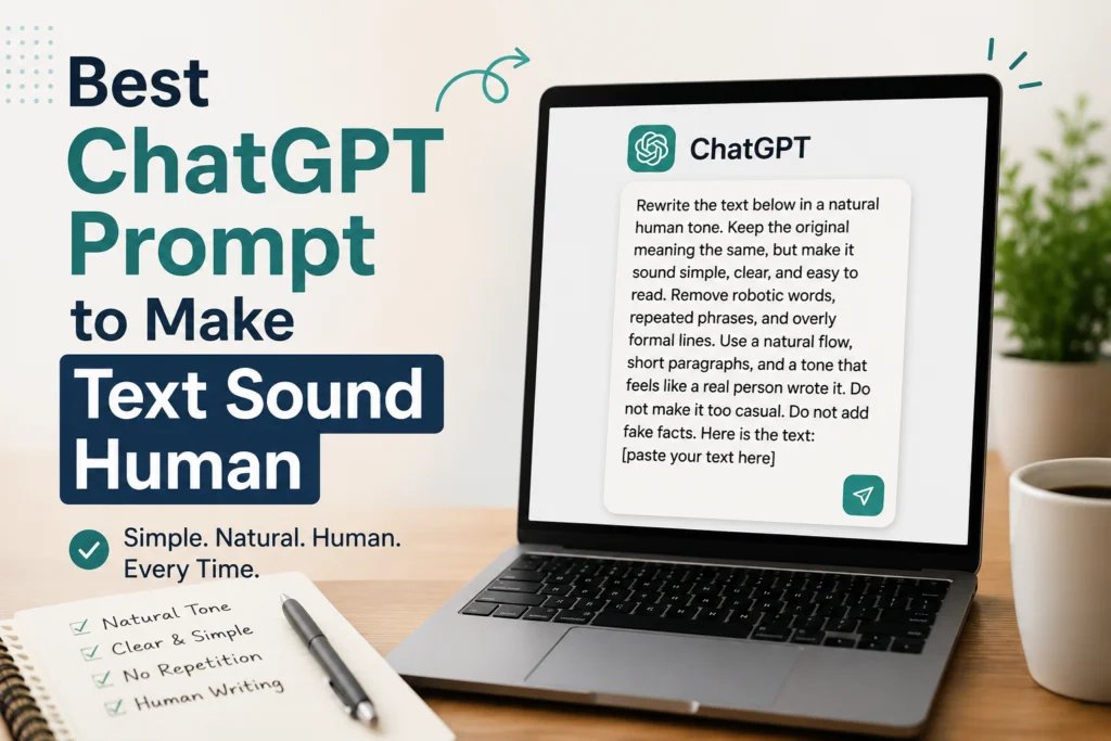 Best ChatGPT Prompt to Make Text Sound Human