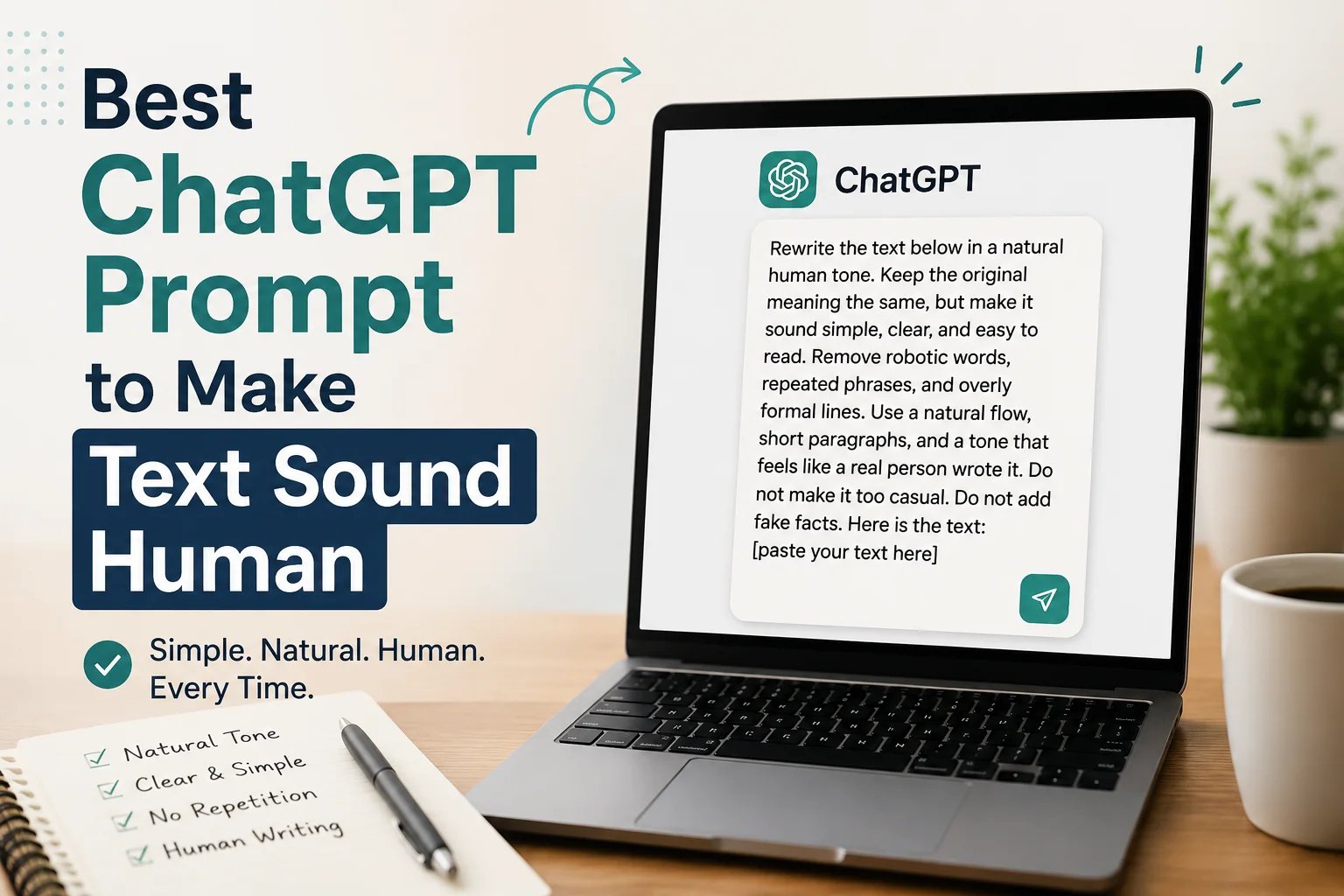 Best ChatGPT Prompt to Make Text Sound Human