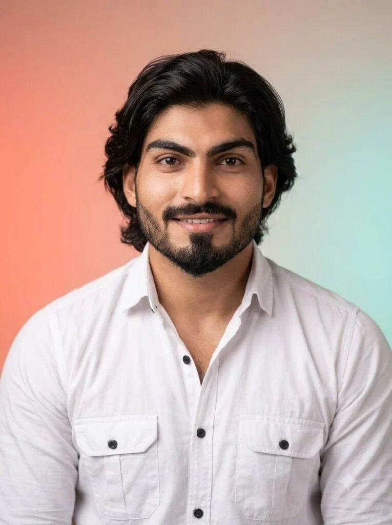 Instagram profile picture with a soft gradient background