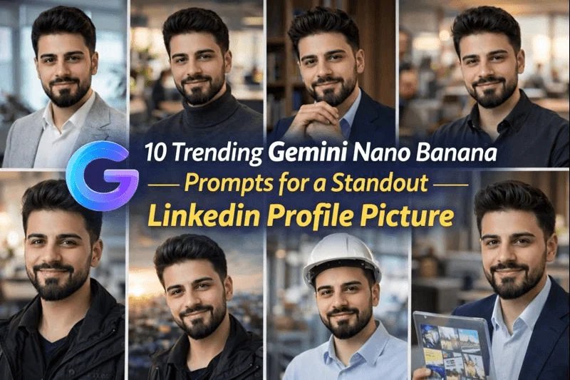 10 Gemini AI Prompts for a Professional LinkedIn Profile Picture