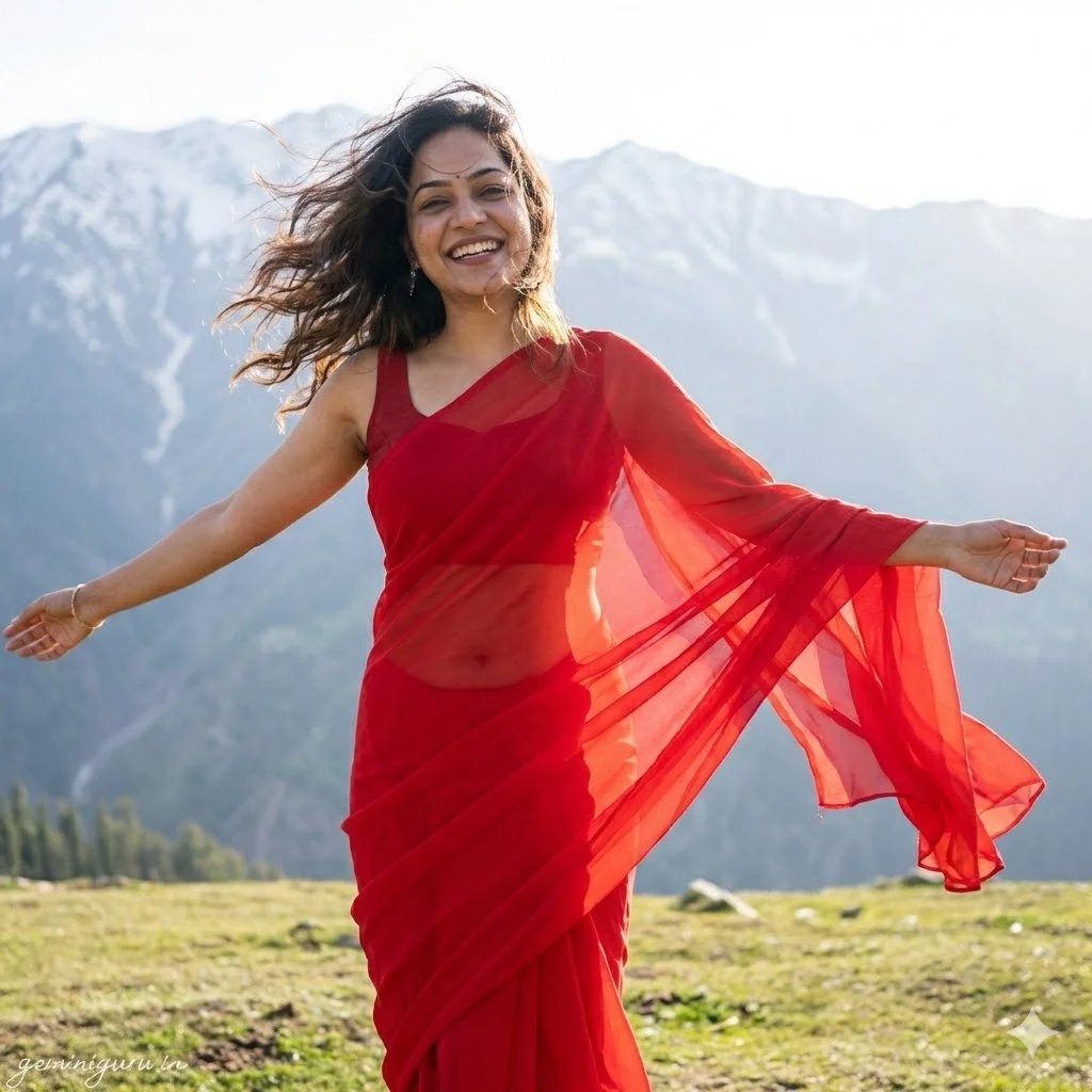 3. The Yash Chopra Chiffon Dream AI prompt example