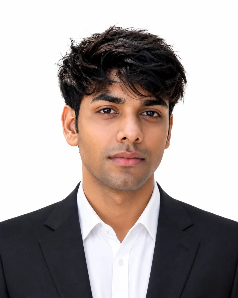 Passport Size Photo Prompts for ChatGPT natural smile example