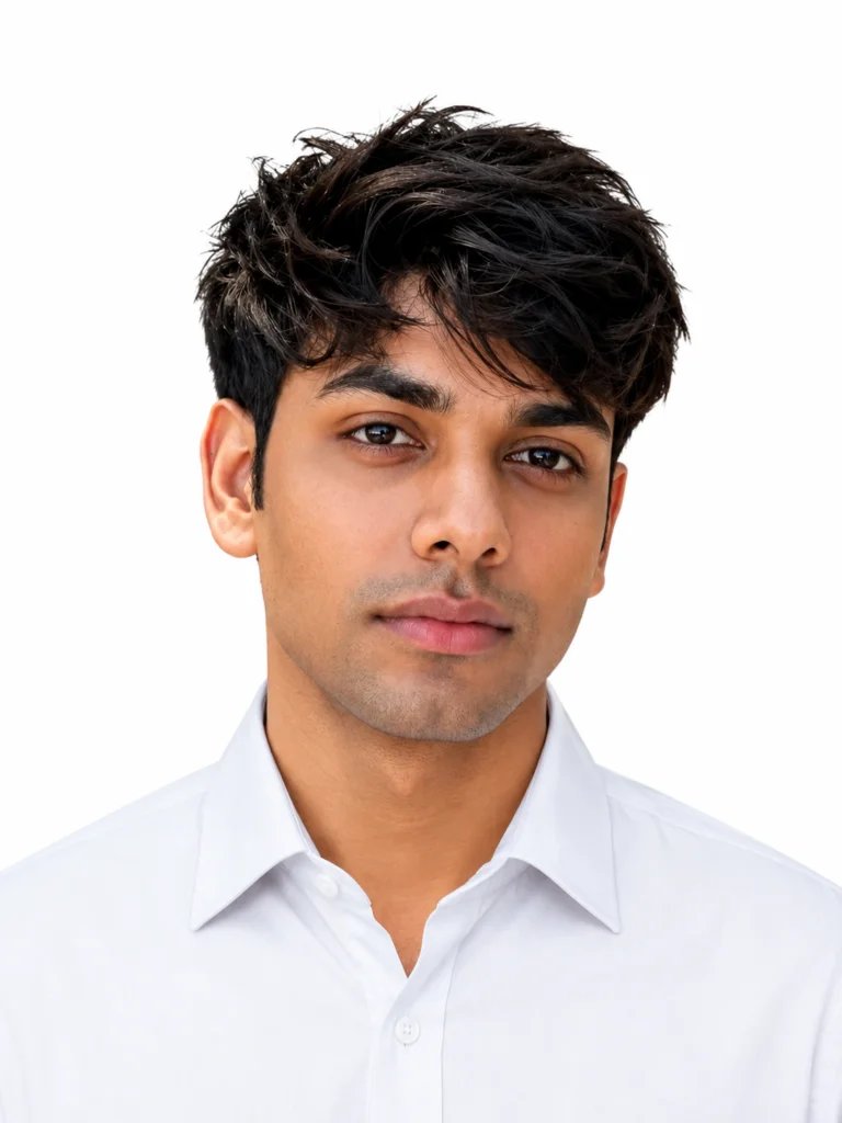 Passport Size Photo Prompts for ChatGPT formal shirt example