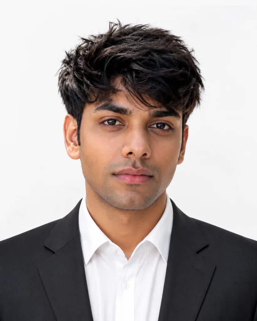 Passport Size Photo Prompts for ChatGPT resume photo example