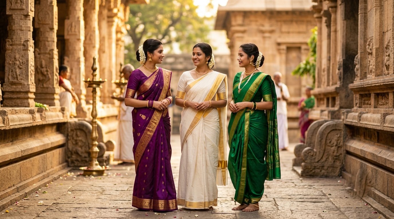South Indian & Marathi Saree Prompts for Gemini (Copy-Paste)