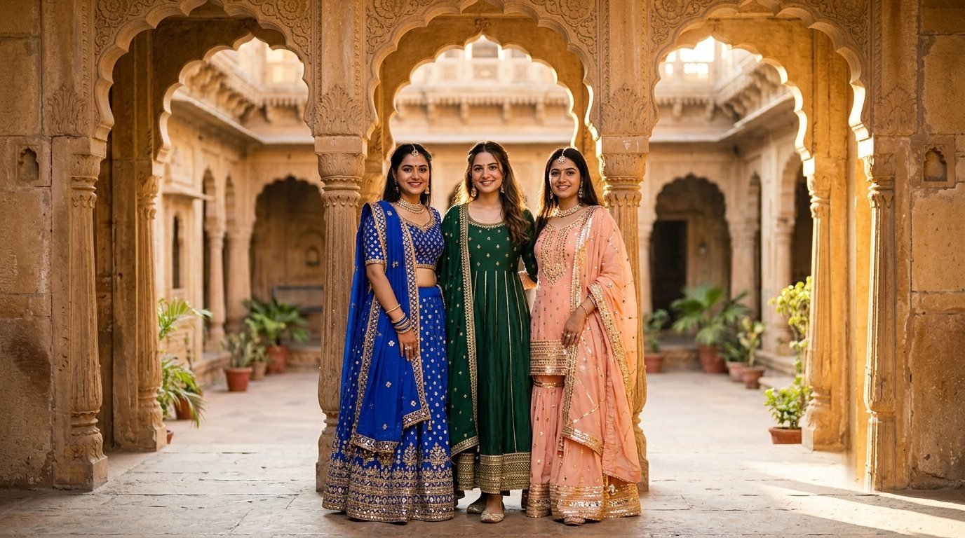 Traditional Look Prompts for Girls: Lehenga, Anarkali & More