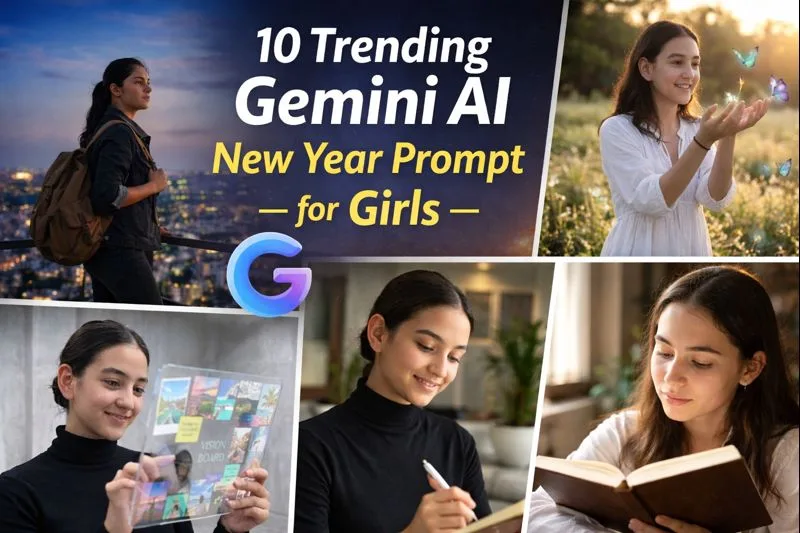 Gemini AI New Year prompts preview for realistic festive profile photo edits