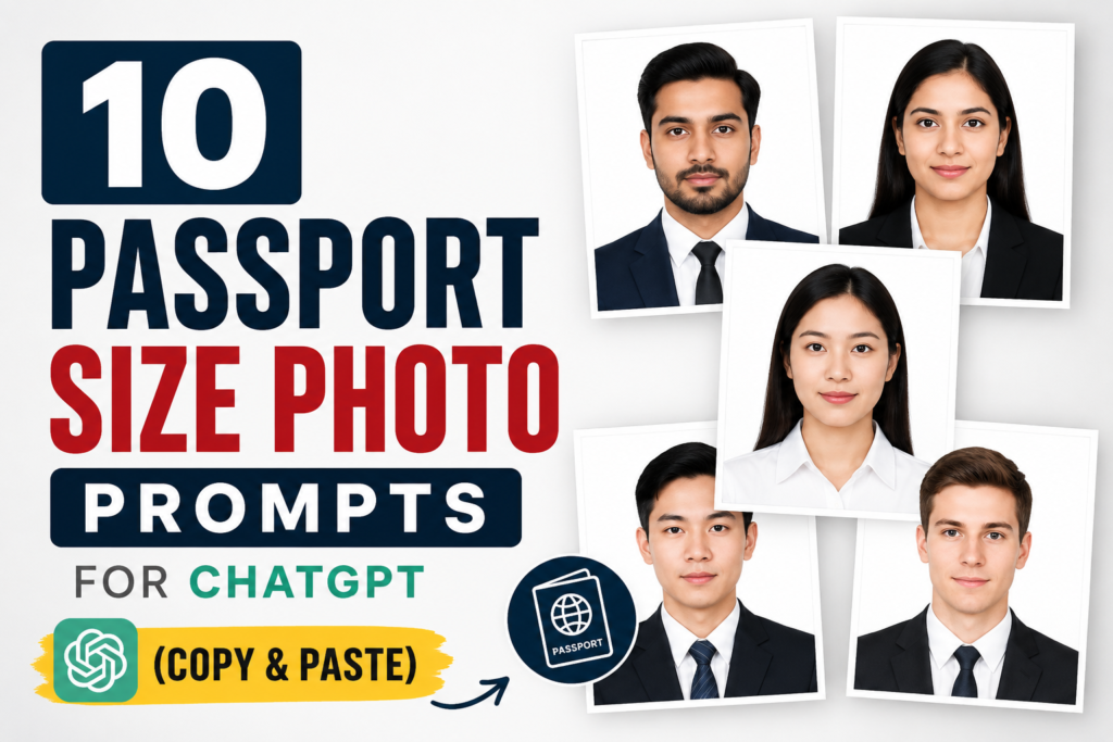 Passport Size Photo Prompts for ChatGPT