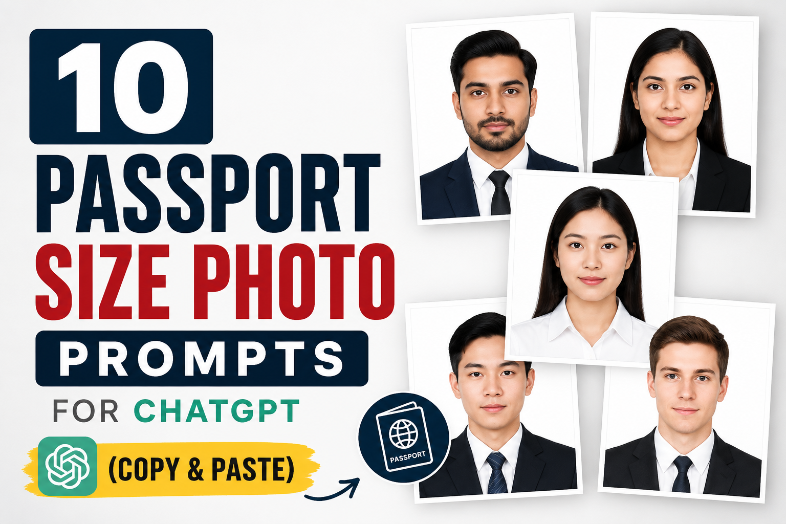 Passport Size Photo Prompts for ChatGPT
