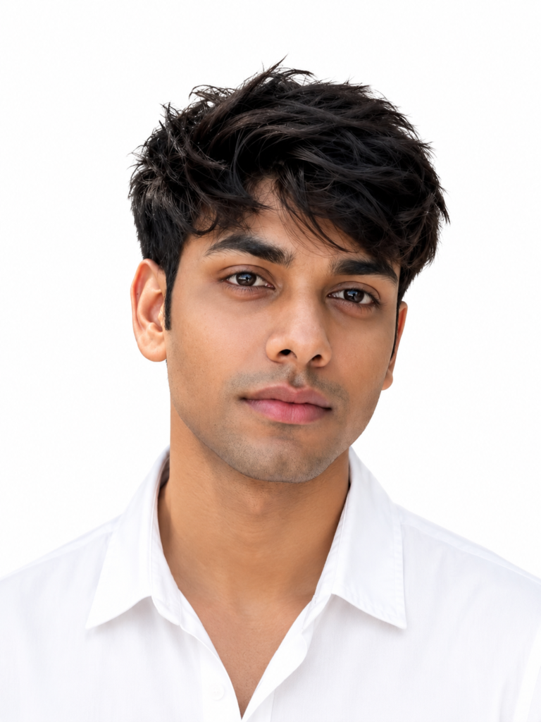 Passport Size Photo Prompts for ChatGPT white background example