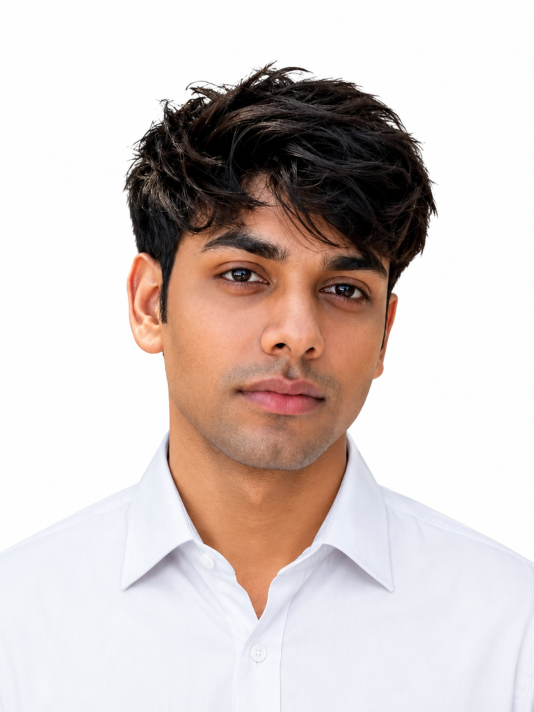 Passport Size Photo Prompts for ChatGPT formal shirt example