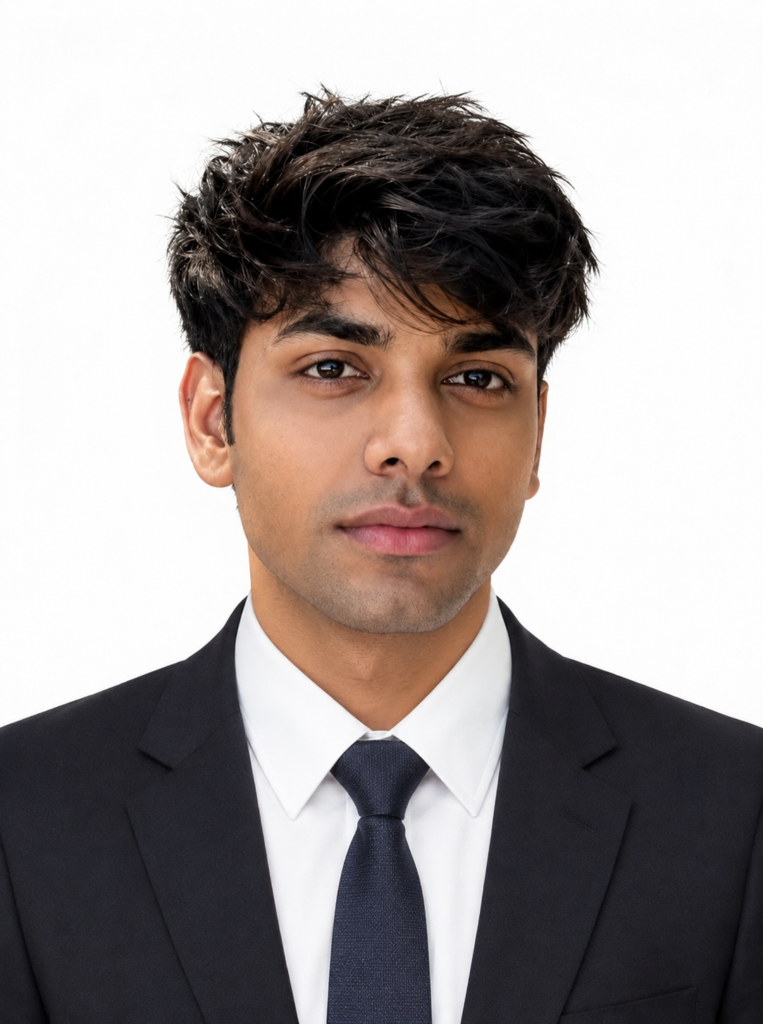 Passport Size Photo Prompts for ChatGPT suit and tie example
