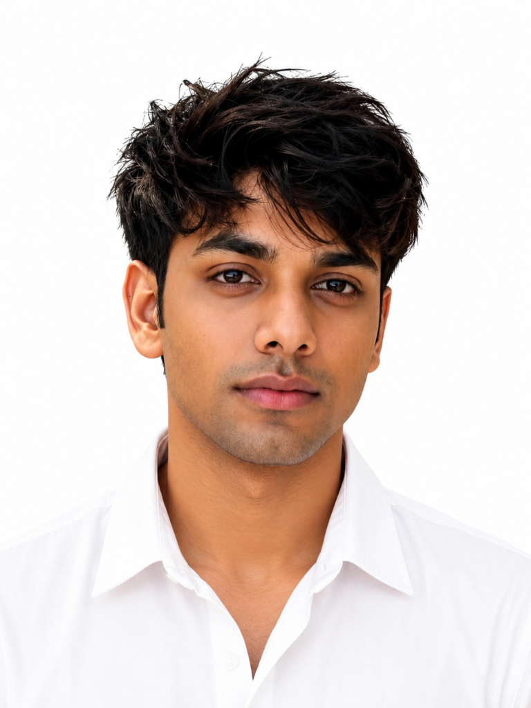 Passport Size Photo Prompts for ChatGPT Indian passport photo example