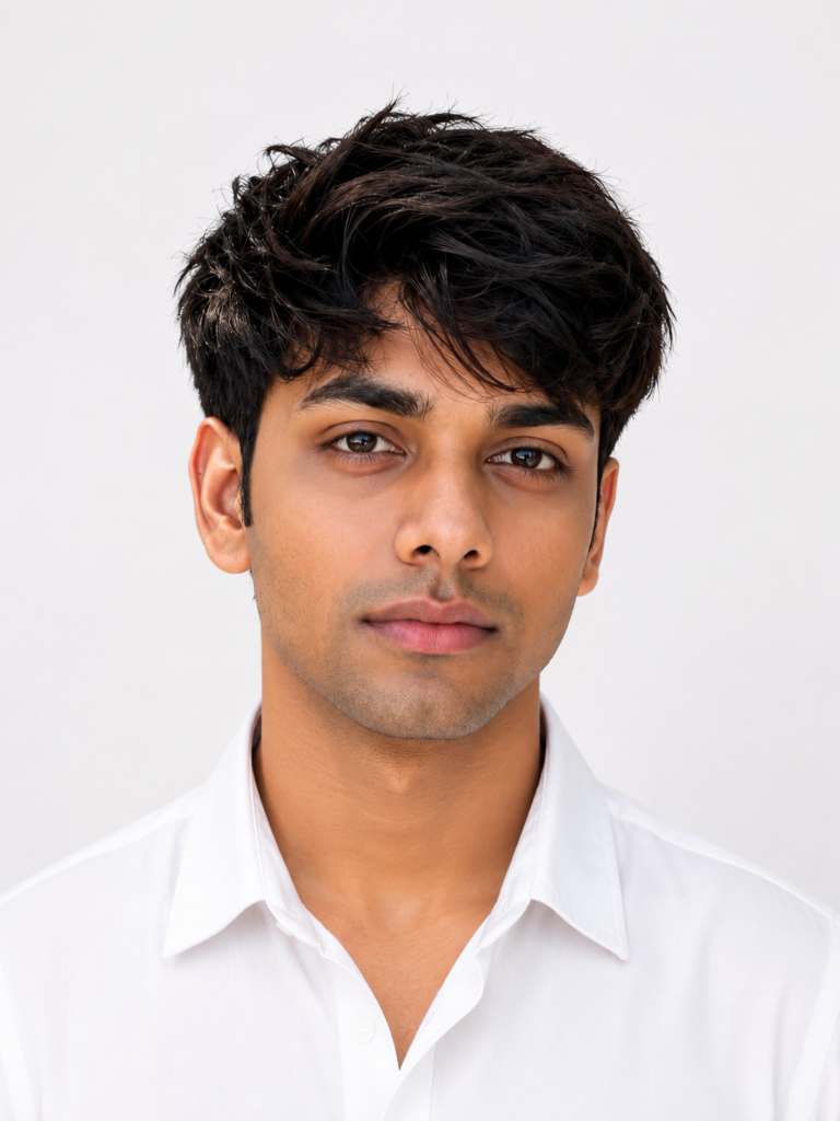 Passport Size Photo Prompts for ChatGPT studio quality example