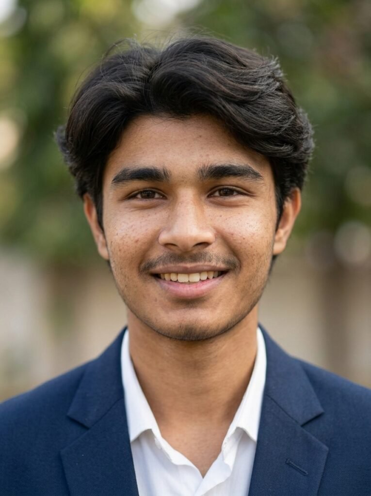 Clean Gemini AI profile photo prompt example for Instagram DP with centered framing, soft daylight, simple background blur, and sharp natural details