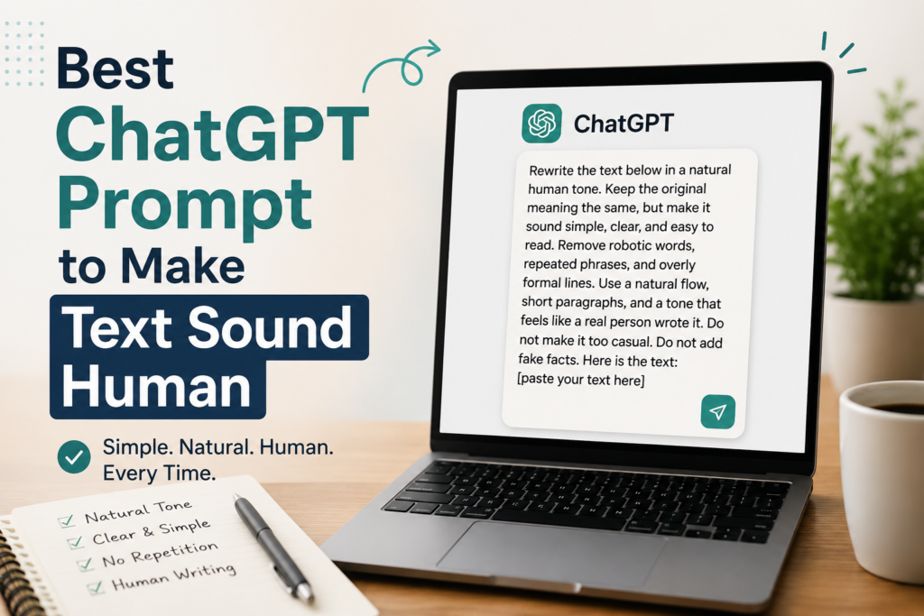 Best ChatGPT Prompt to Make Text Sound Human