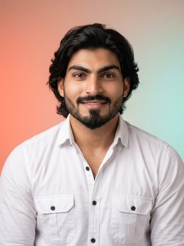 Instagram profile picture with a soft gradient background